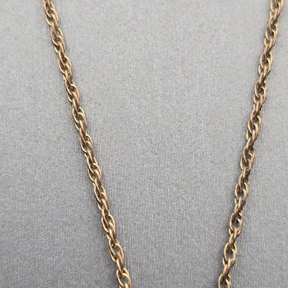 VTG Tru-Kay Gold-Filled 3 Photo Heart MOM Locket Pendant Necklace 20" Engraved - Picture 9 of 14